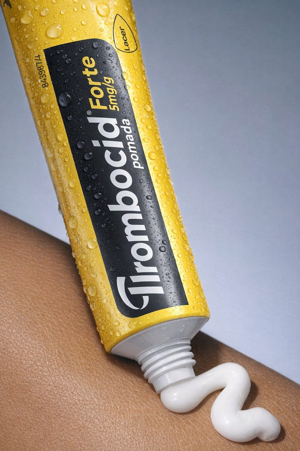 Packaging design tubo Thrombocid